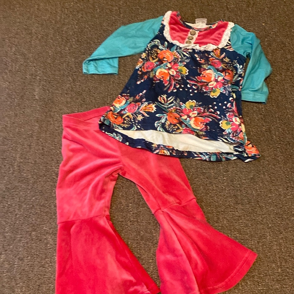 Sparkle in Pink velvet pink set